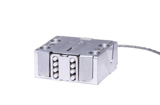 Piezoelectric motor element showing the ceramic actuator structure