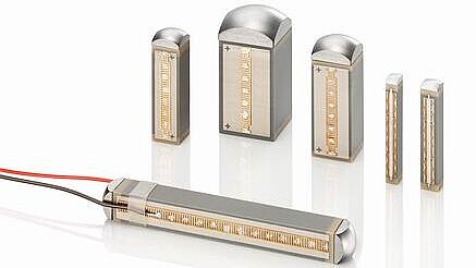 PI PICMA multilayer piezo stack actuators showing internal ceramic layer structure